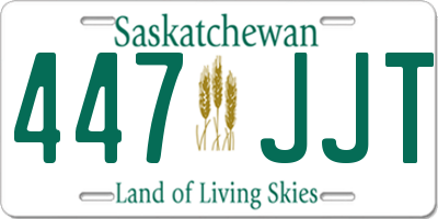 SK license plate 447JJT