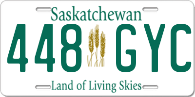 SK license plate 448GYC