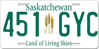 SK license plate 451GYC