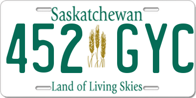 SK license plate 452GYC