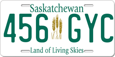 SK license plate 456GYC