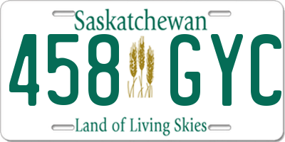 SK license plate 458GYC