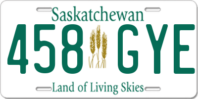 SK license plate 458GYE