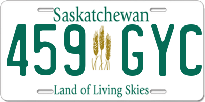 SK license plate 459GYC