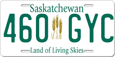 SK license plate 460GYC