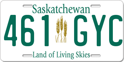 SK license plate 461GYC