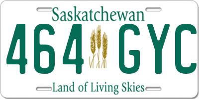 SK license plate 464GYC