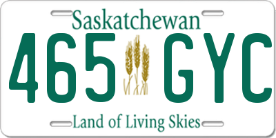 SK license plate 465GYC