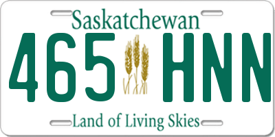 SK license plate 465HNN