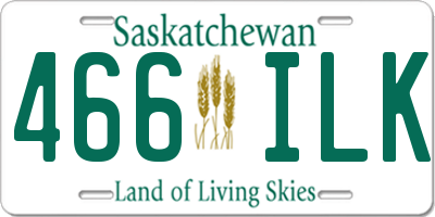 SK license plate 466ILK