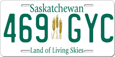 SK license plate 469GYC