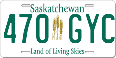 SK license plate 470GYC