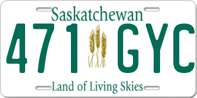 SK license plate 471GYC