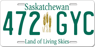 SK license plate 472GYC