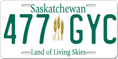 SK license plate 477GYC