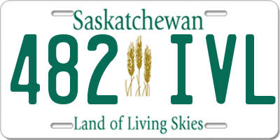 SK license plate 482IVL