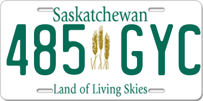 SK license plate 485GYC