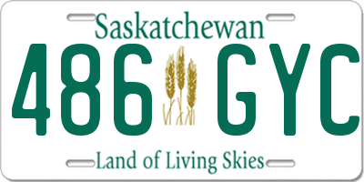 SK license plate 486GYC