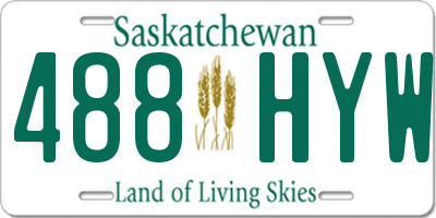 SK license plate 488HYW