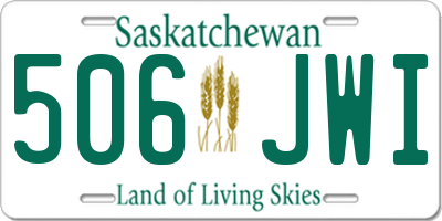 SK license plate 506JWI