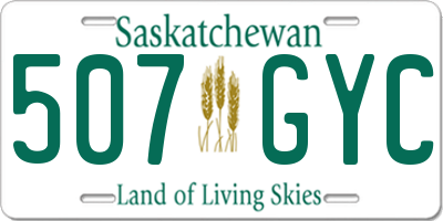 SK license plate 507GYC