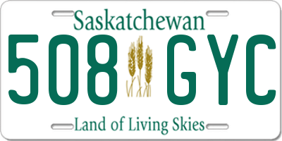 SK license plate 508GYC