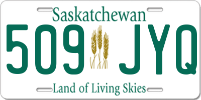 SK license plate 509JYQ