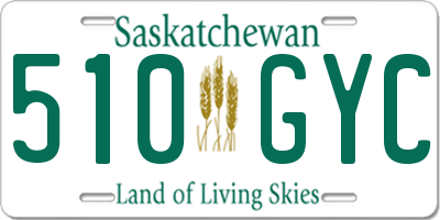 SK license plate 510GYC