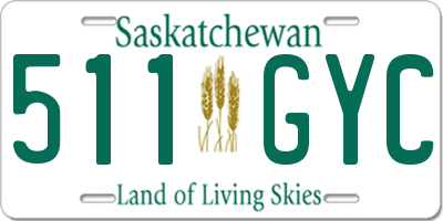 SK license plate 511GYC