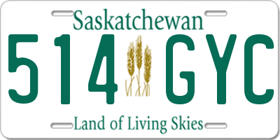 SK license plate 514GYC