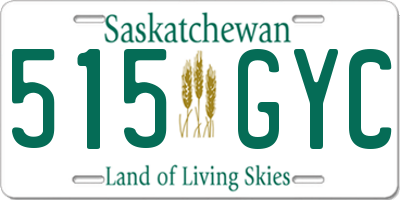 SK license plate 515GYC