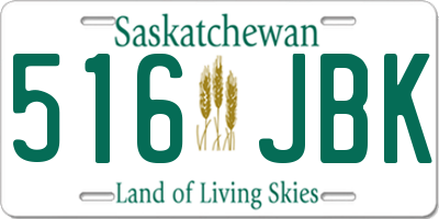 SK license plate 516JBK