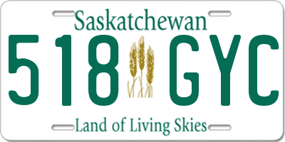 SK license plate 518GYC