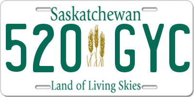 SK license plate 520GYC