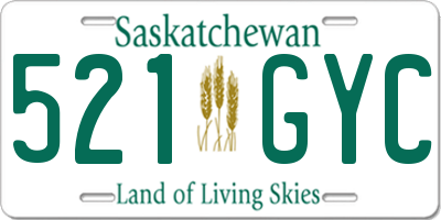 SK license plate 521GYC