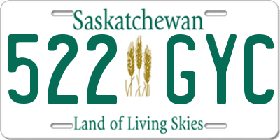 SK license plate 522GYC