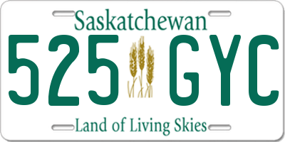 SK license plate 525GYC