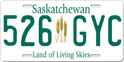 SK license plate 526GYC