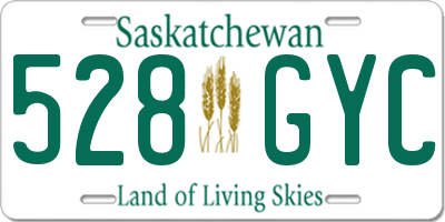 SK license plate 528GYC