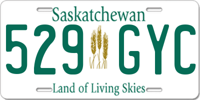 SK license plate 529GYC