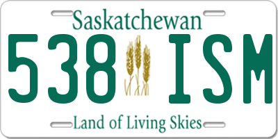 SK license plate 538ISM