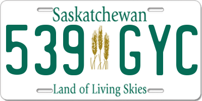 SK license plate 539GYC