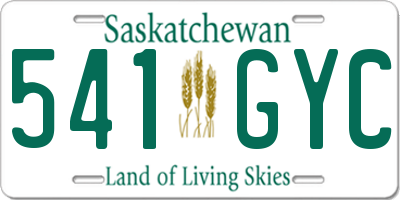 SK license plate 541GYC