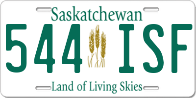 SK license plate 544ISF