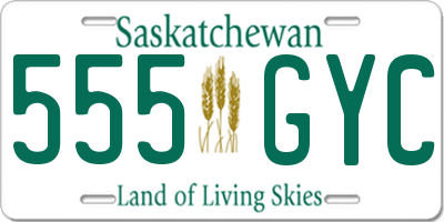 SK license plate 555GYC