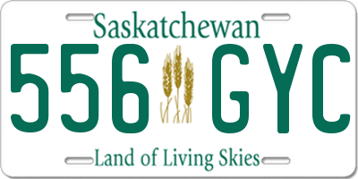 SK license plate 556GYC