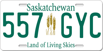 SK license plate 557GYC