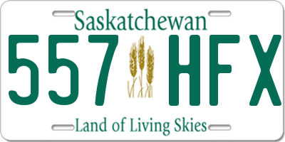 SK license plate 557HFX