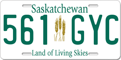 SK license plate 561GYC