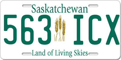 SK license plate 563ICX